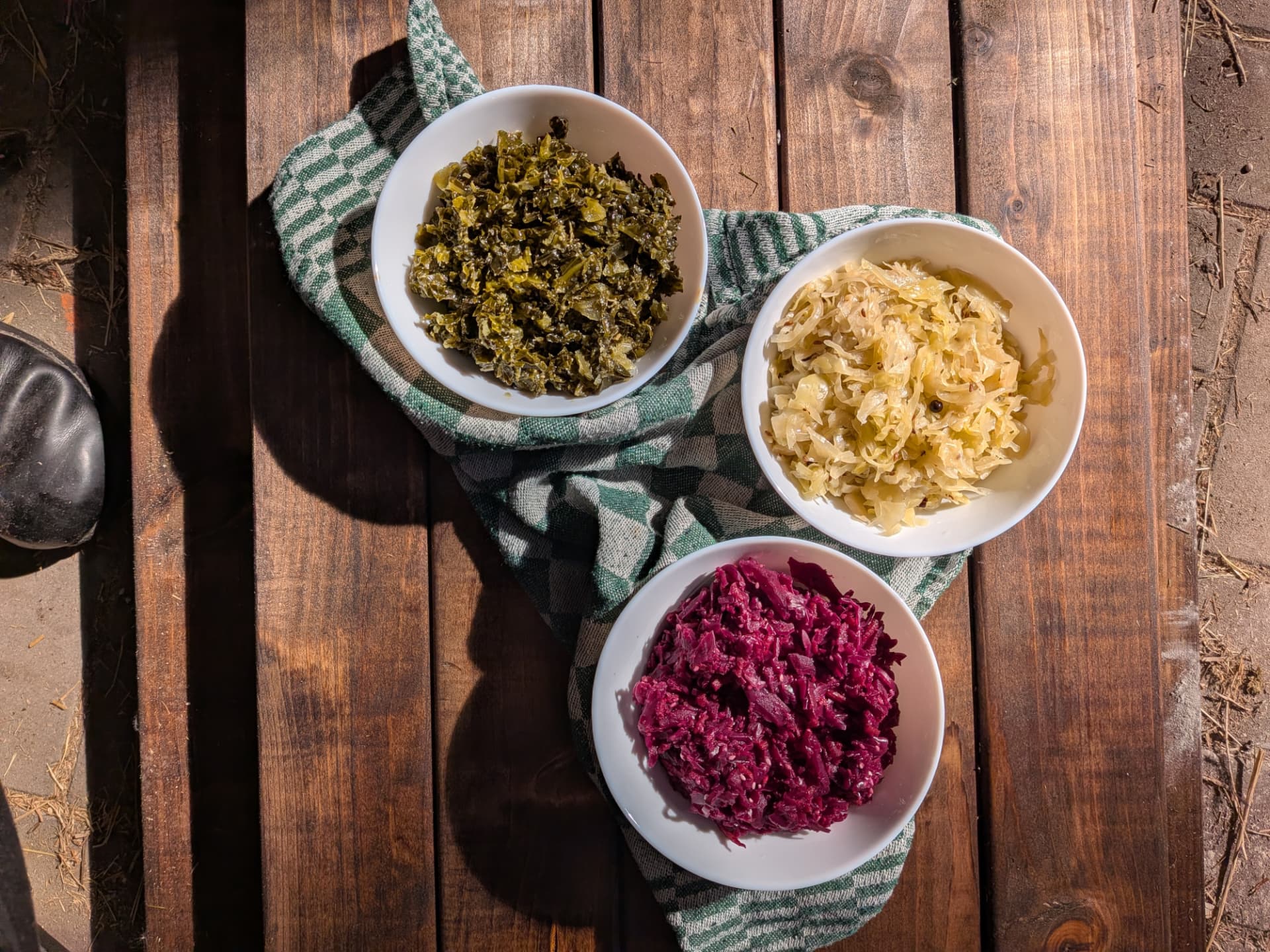 Fermenten van groenten uit onze eigen tuin